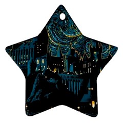 Hogwarts Starry Night Van Gogh Ornament (star)