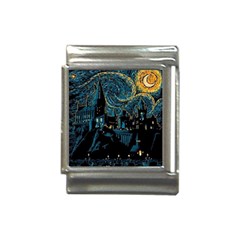 Hogwarts Starry Night Van Gogh Italian Charm (13mm) by Sarkoni