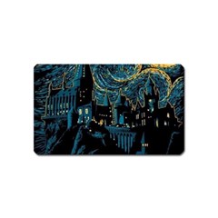 Hogwarts Starry Night Van Gogh Magnet (name Card) by Sarkoni