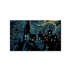 Hogwarts Starry Night Van Gogh Sticker Rectangular (10 Pack) by Sarkoni