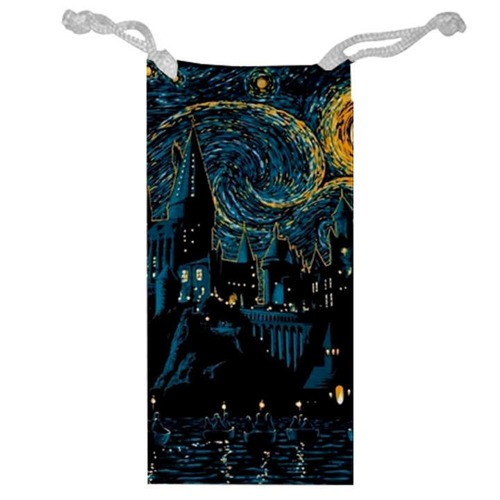 Hogwarts Starry Night Van Gogh Jewelry Bag