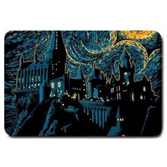 Hogwarts Starry Night Van Gogh Large Doormat by Sarkoni