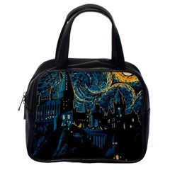 Hogwarts Starry Night Van Gogh Classic Handbag (one Side) by Sarkoni