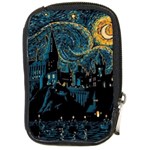 Hogwarts Starry Night Van Gogh Compact Camera Leather Case Front