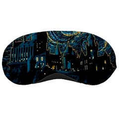 Hogwarts Starry Night Van Gogh Sleep Mask by Sarkoni