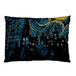 Hogwarts Starry Night Van Gogh Pillow Case (Two Sides) Front