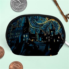 Hogwarts Starry Night Van Gogh Accessory Pouch (medium) by Sarkoni