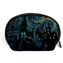 Hogwarts Starry Night Van Gogh Accessory Pouch (large) by Sarkoni