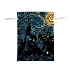 Hogwarts Starry Night Van Gogh Lightweight Drawstring Pouch (m) by Sarkoni