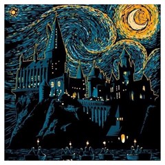 Hogwarts Starry Night Van Gogh Lightweight Scarf  by Sarkoni