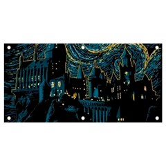 Hogwarts Starry Night Van Gogh Banner And Sign 4  X 2  by Sarkoni