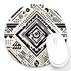 Tribal Pattern Round Mousepad by Sobalvarro