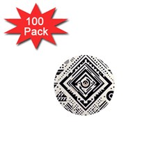 Tribal Pattern 1  Mini Magnets (100 Pack)  by Sobalvarro