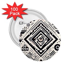 Tribal Pattern 2 25  Buttons (100 Pack)  by Sobalvarro