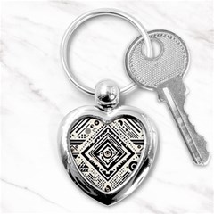 Tribal Pattern Key Chain (heart) by Sobalvarro