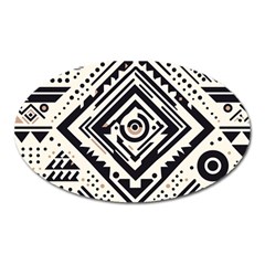 Tribal Pattern Oval Magnet by Sobalvarro