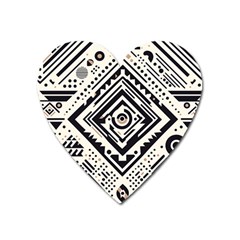 Tribal Pattern Heart Magnet by Sobalvarro