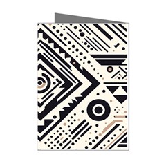 Tribal Pattern Mini Greeting Cards (pkg Of 8)