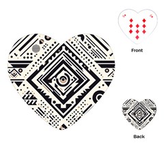 Tribal Pattern Playing Cards Single Design (heart)