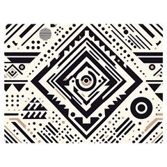 Tribal Pattern Two Sides Premium Plush Fleece Blanket (extra Small) by Sobalvarro