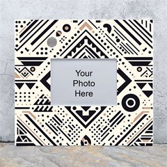 Tribal Pattern White Wall Photo Frame 5  X 7  by Sobalvarro