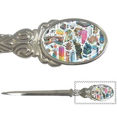 City Pattern Pixel Art Japan Letter Opener by Sarkoni