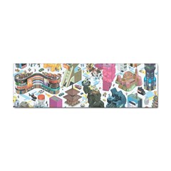 City Pattern Pixel Art Japan Sticker Bumper (10 Pack) by Sarkoni