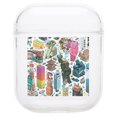 City Pattern Pixel Art Japan Airpods 1/2 Case by Sarkoni