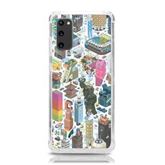 City Pattern Pixel Art Japan Samsung Galaxy S20 6 2 Inch Tpu Uv Case by Sarkoni