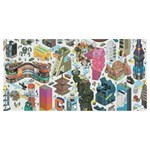 City Pattern Pixel Art Japan Banner and Sign 4  x 2  Front