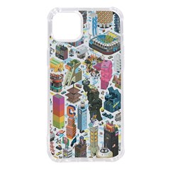 City Pattern Pixel Art Japan Iphone 14 Plus Tpu Uv Print Case