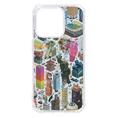 City Pattern Pixel Art Japan Iphone 14 Pro Tpu Uv Print Case