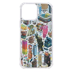 City Pattern Pixel Art Japan Iphone 13 Pro Max Tpu Uv Print Case by Sarkoni