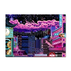 Retro City Pixel Sticker A4 (100 Pack)