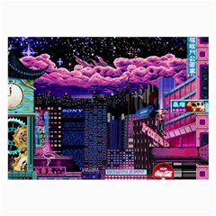 Retro City Pixel Large Glasses Cloth by Sarkoni