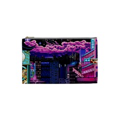 Retro City Pixel Cosmetic Bag (small) by Sarkoni