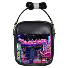 Retro City Pixel Girls Sling Bag