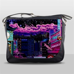 Retro City Pixel Messenger Bag by Sarkoni