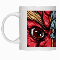 Japan Art Aesthetic White Mug by Sarkoni