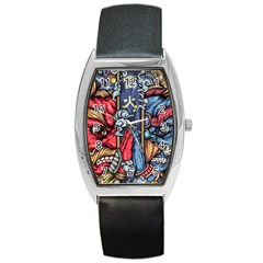 Japan Art Aesthetic Barrel Style Metal Watch by Sarkoni