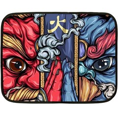 Japan Art Aesthetic Fleece Blanket (mini) by Sarkoni