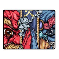 Japan Art Aesthetic Fleece Blanket (small) by Sarkoni