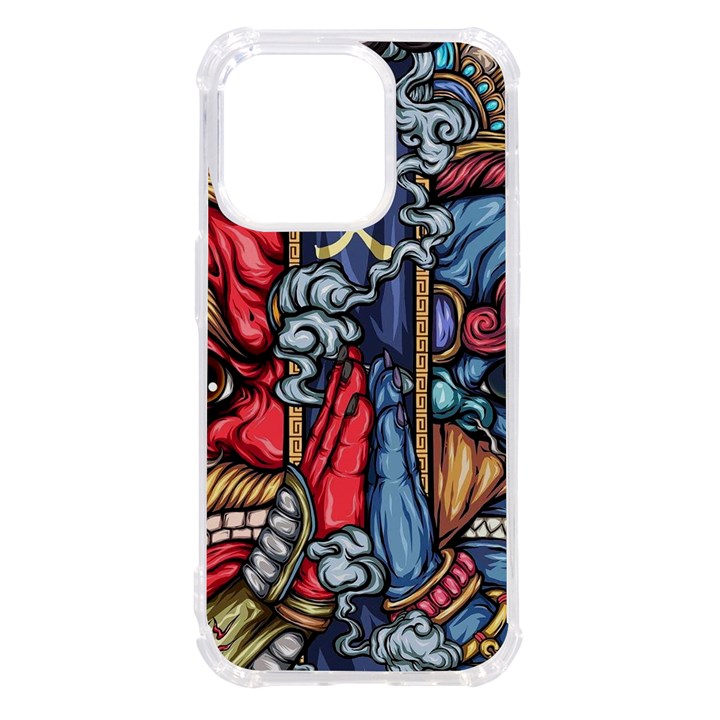 Japan Art Aesthetic iPhone 14 Pro TPU UV Print Case