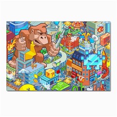 Pixel Art Retro Video Game Postcards 5  X 7  (pkg Of 10) by Sarkoni