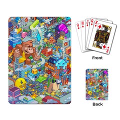 Pixel Art Retro Video Game Playing Cards Single Design (rectangle)