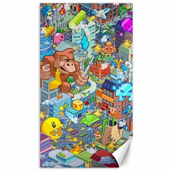 Pixel Art Retro Video Game Canvas 40  X 72  by Sarkoni