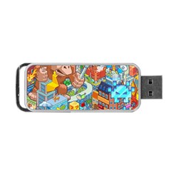 Pixel Art Retro Video Game Portable Usb Flash (two Sides) by Sarkoni