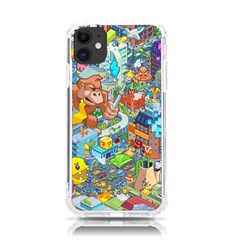 Pixel Art Retro Video Game Iphone 11 Tpu Uv Print Case by Sarkoni