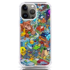 Pixel Art Retro Video Game Iphone 13 Pro Max Tpu Uv Print Case by Sarkoni