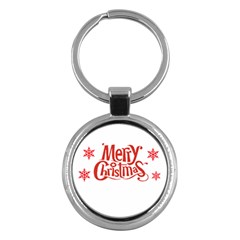 Merry Christmas Key Chain (Round)